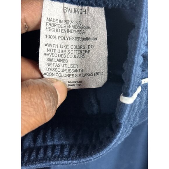 Under Armour Mens Sweatpants Joggers Navy Blue Drawstring Waist Side Pockets - Picture 9 of 10